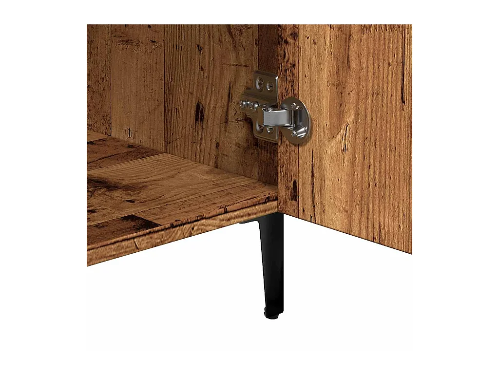 Buffet vieux bois 90x34x80 cm bois d'ingénierie