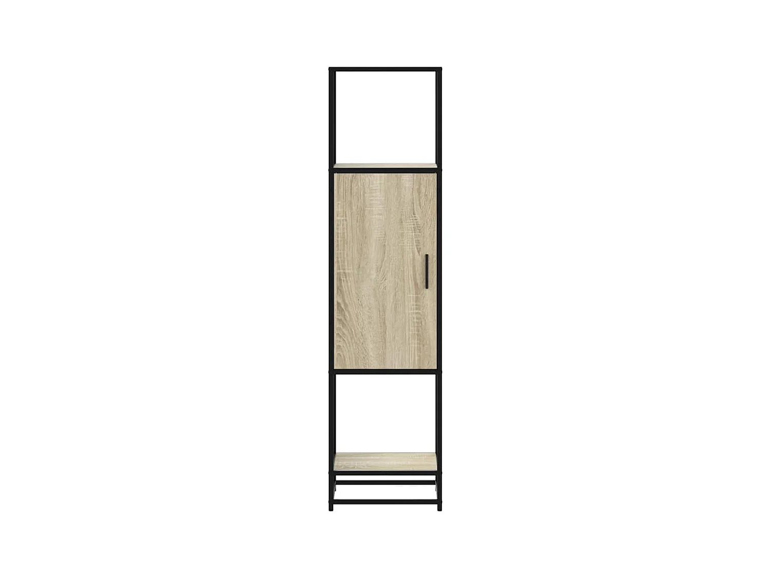 Highboard Sonoma-Eiche 35,5x35x139 cm Holzwerkstoff Metall