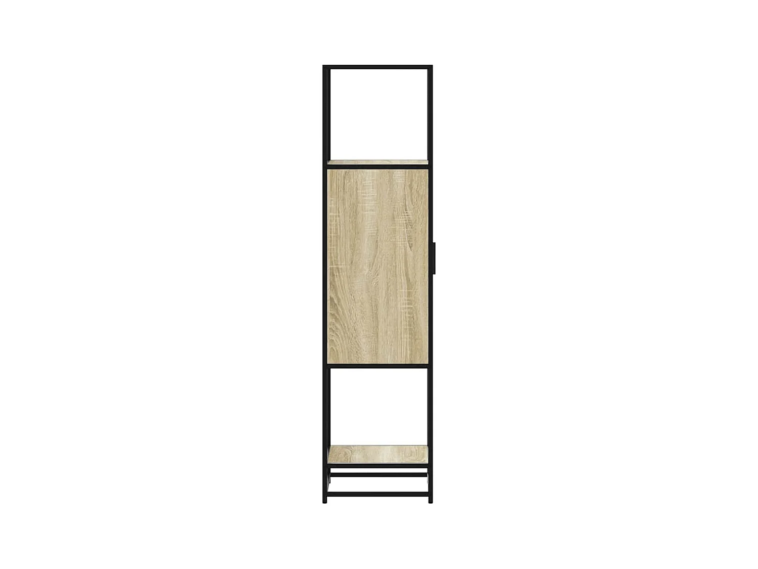 Highboard Sonoma-Eiche 35,5x35x139 cm Holzwerkstoff Metall