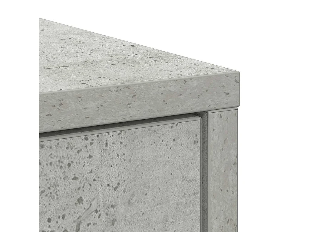 Sideboard mit Schubladen und Türen Betongrau 73x31x90 cm