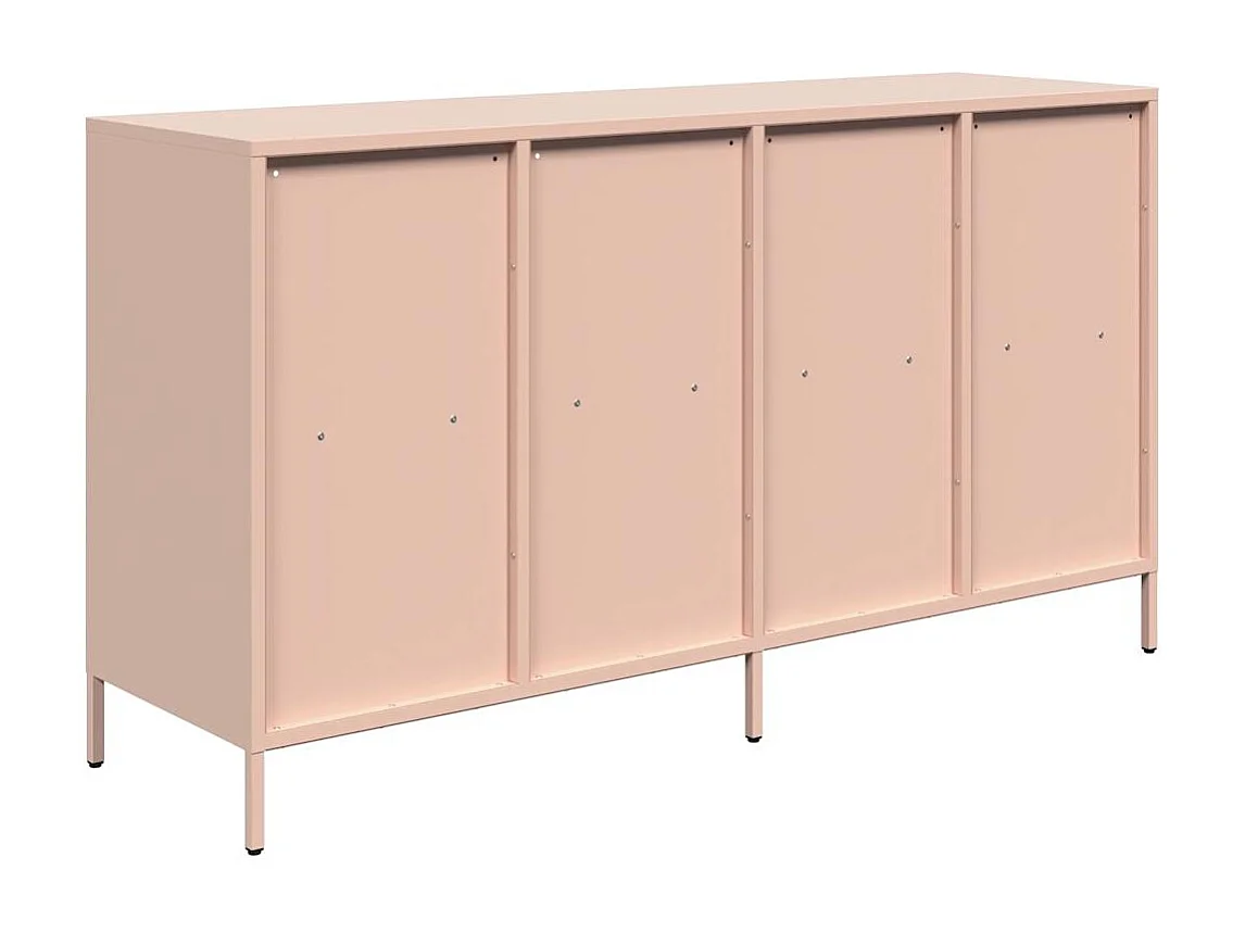 Sideboard Rosa 135x39x73,5 cm Kaltgewalzter Stahl