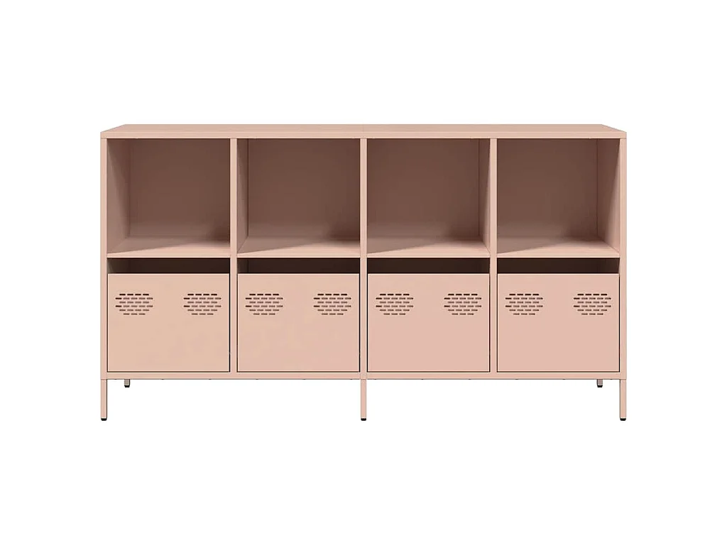 Buffet rose 135x39x73,5 cm acier laminé à froid