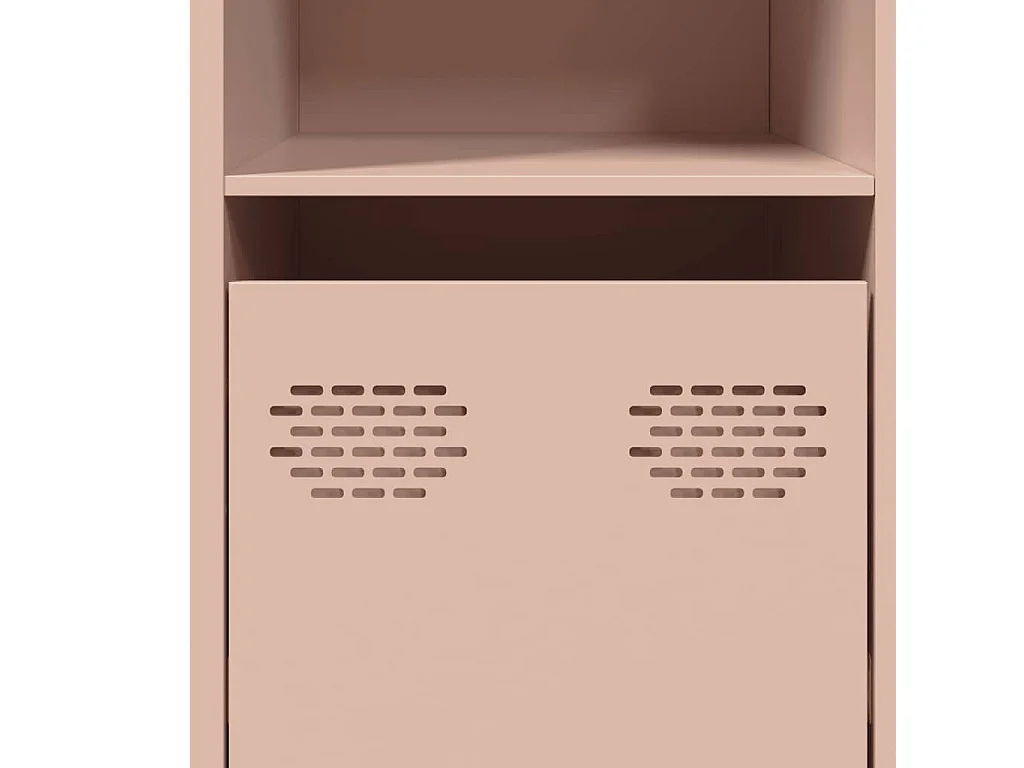 Buffet rose 135x39x73,5 cm acier laminé à froid