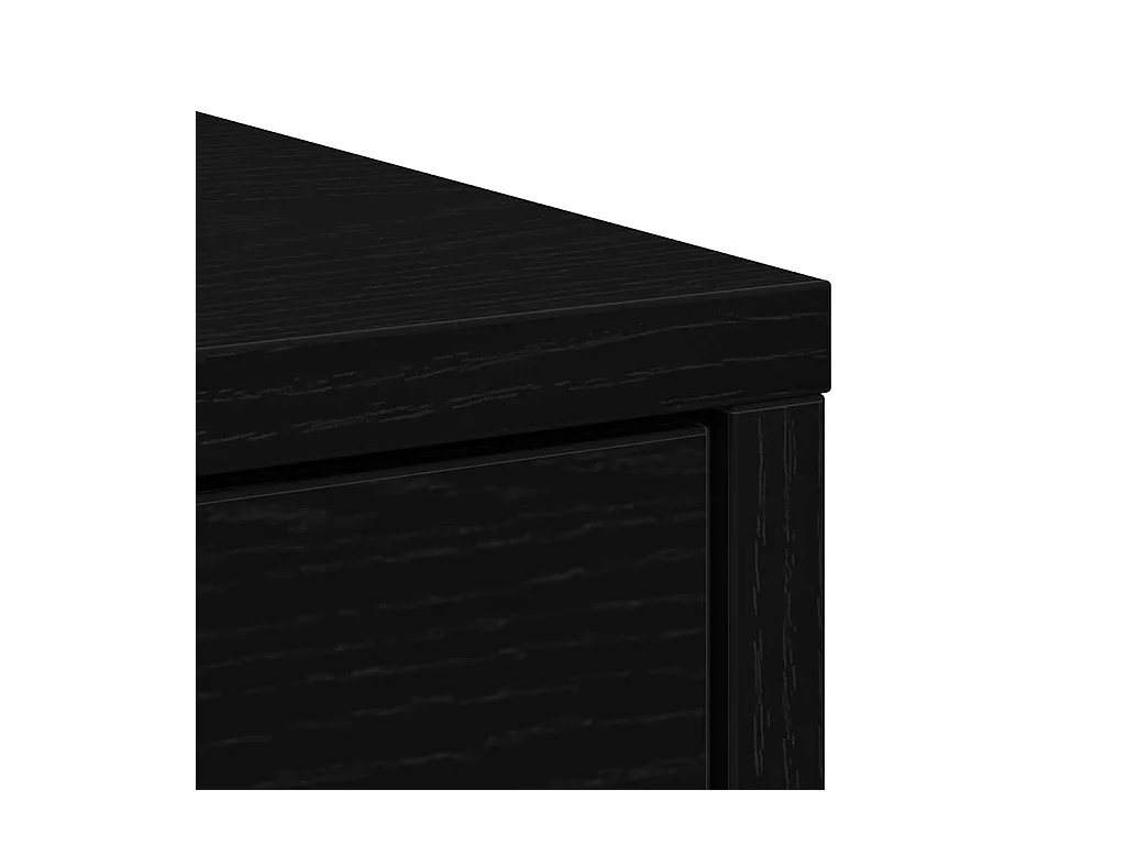 Aparador c/ gavetas e portas 73x31x90 cm carvalho preto