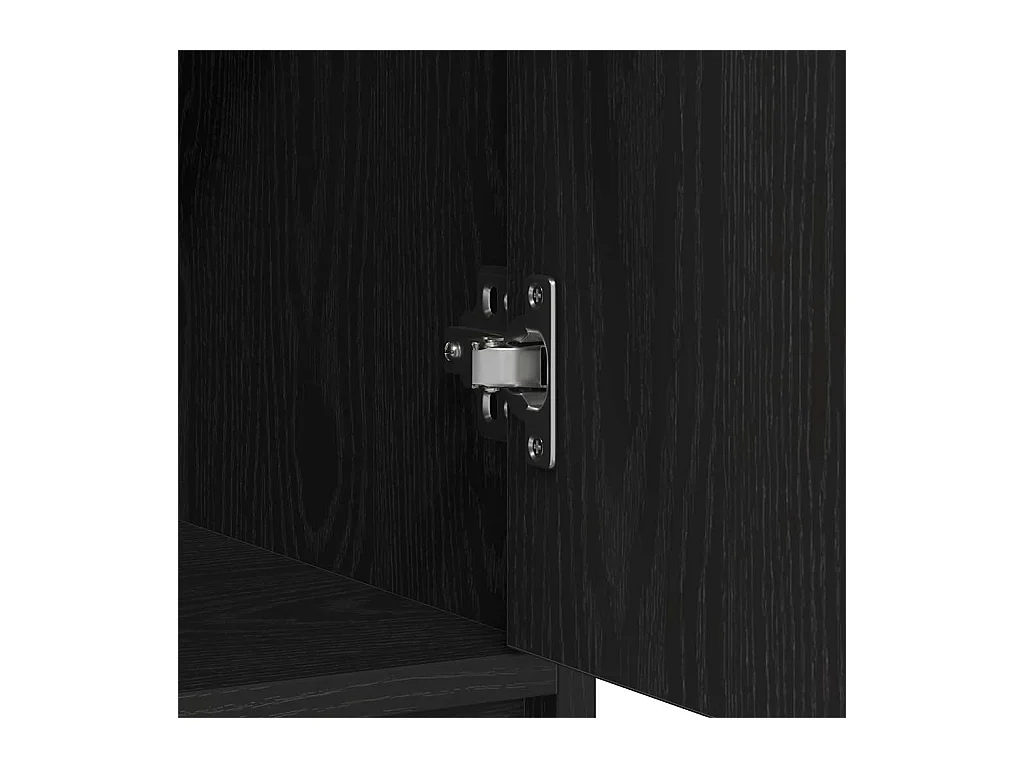 Aparador c/ gavetas e portas 73x31x90 cm carvalho preto