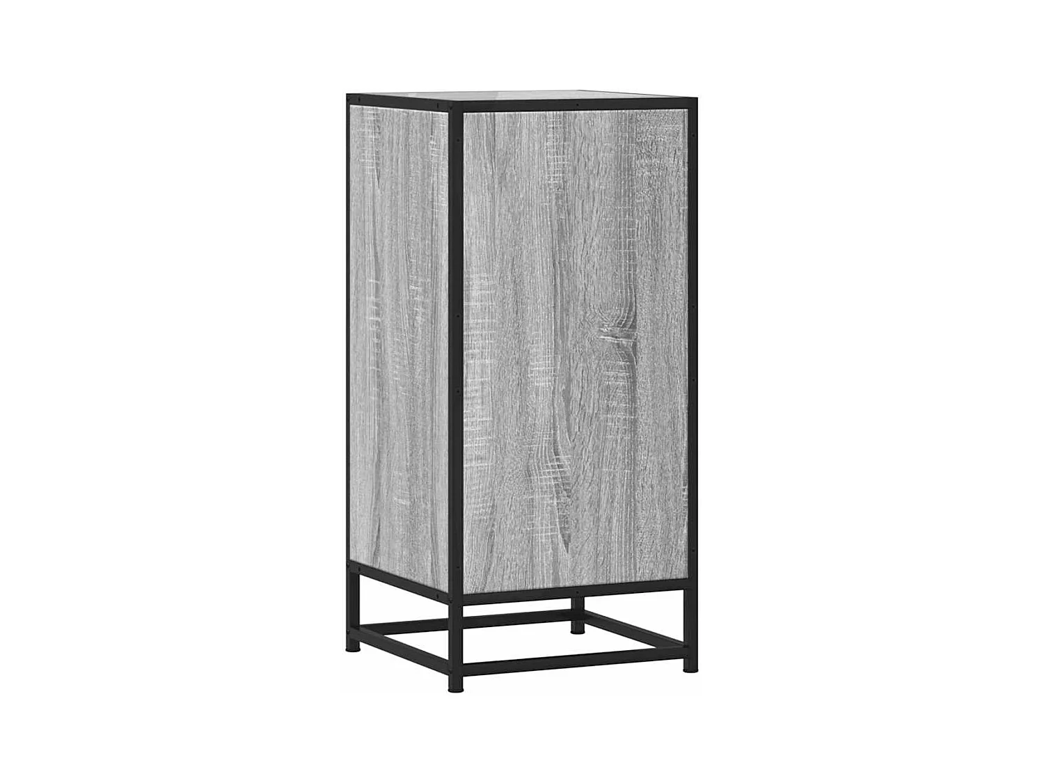 Buffet sonoma gris 35,5x35x76 cm bois d'ingénierie et métal