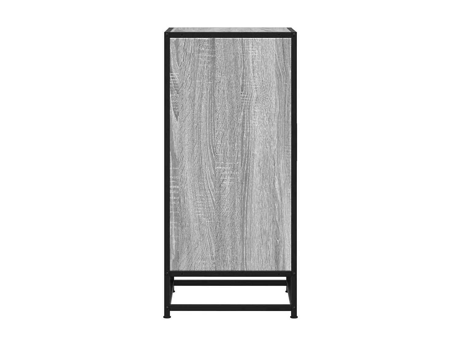 Buffet sonoma gris 35,5x35x76 cm bois d'ingénierie et métal