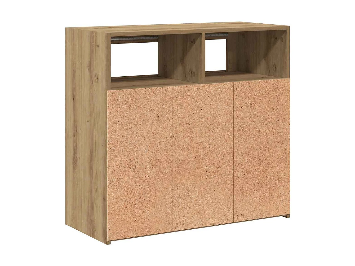 Sideboard mit LED-Leuchten Artisan-Eiche 80x35x75 cm