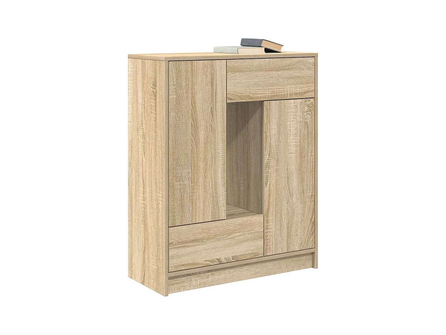 Buffet avec tiroirs et portes chêne sonoma 73x31x90 cm