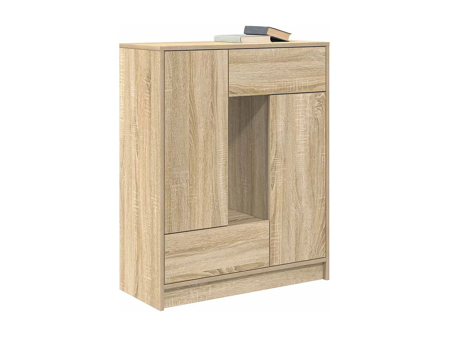 Buffet avec tiroirs et portes chêne sonoma 73x31x90 cm