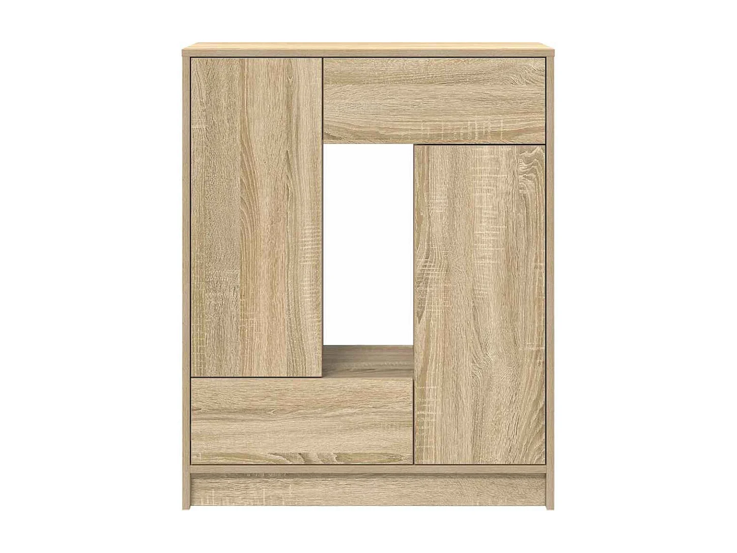 Buffet avec tiroirs et portes chêne sonoma 73x31x90 cm