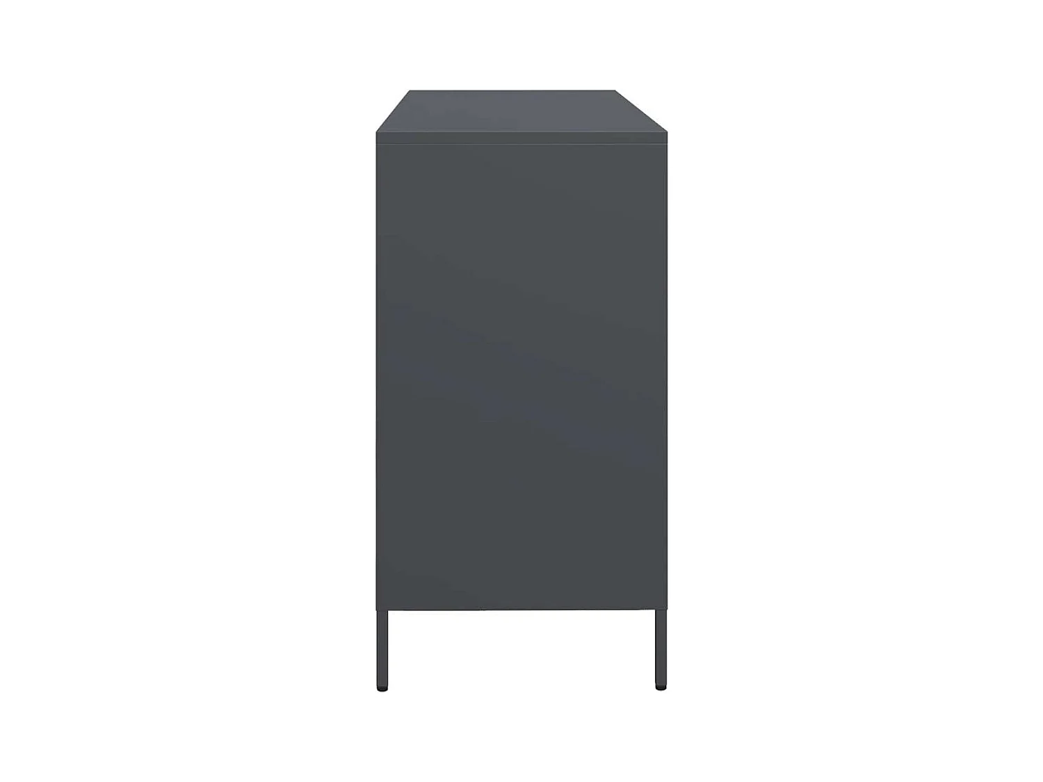 Buffet anthracite 135x39x73,5 cm acier laminé à froid