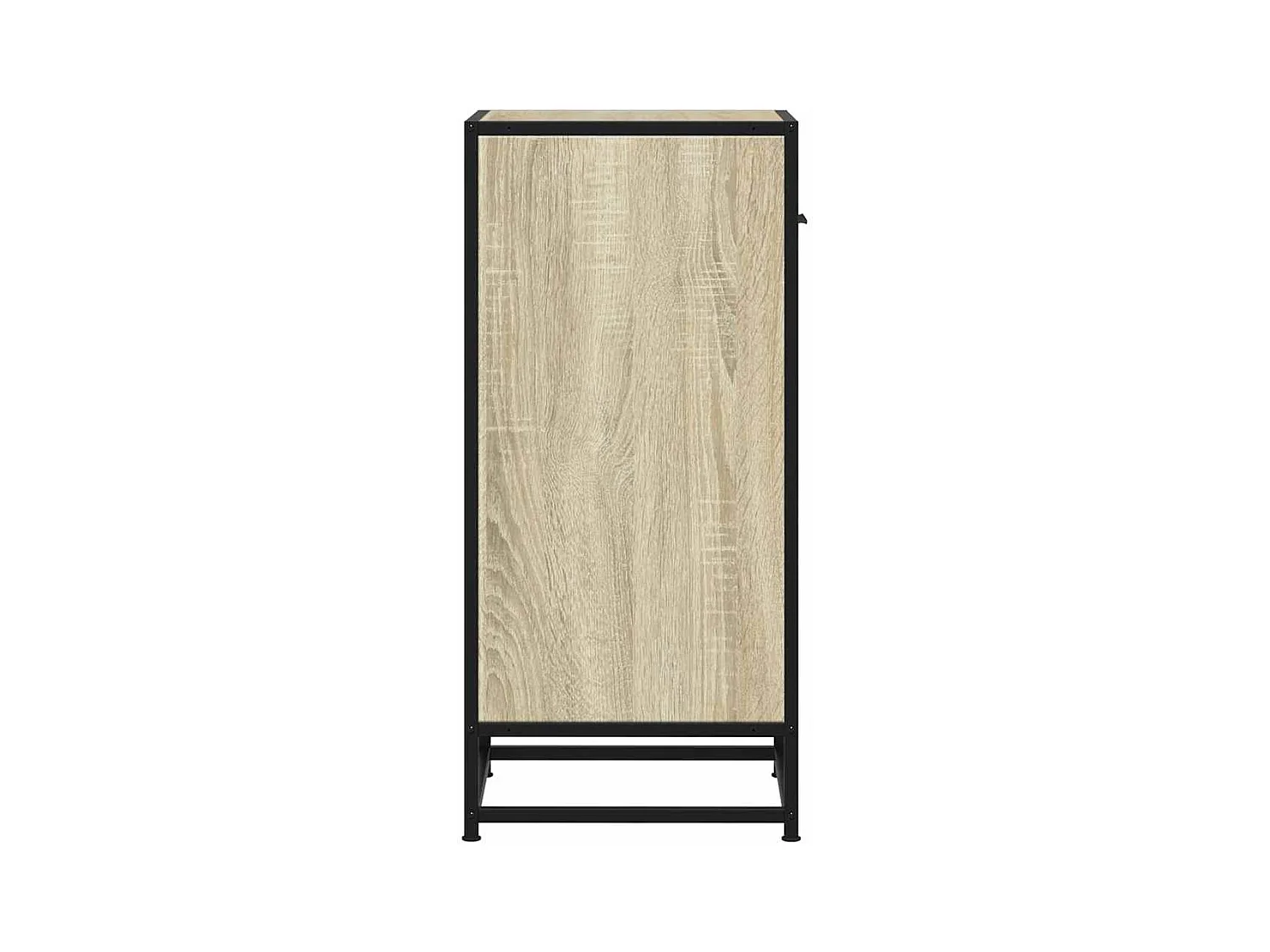 Buffet chêne sonoma 35,5x35x76 cm bois d'ingénierie et métal