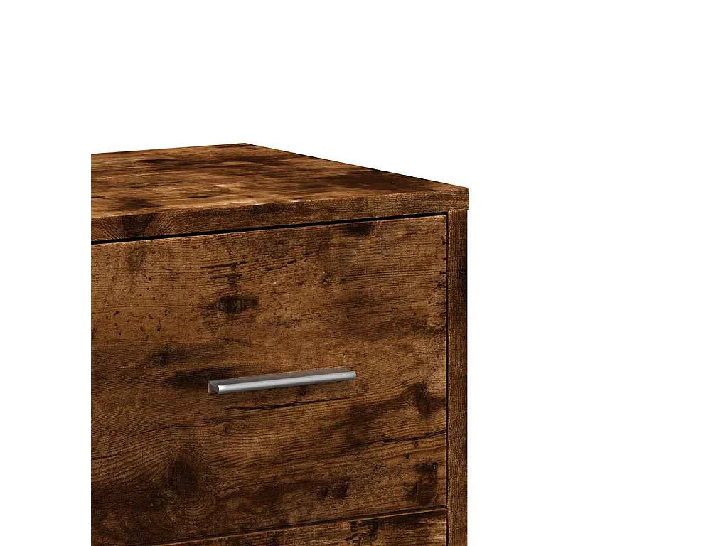 Buffets 2 pcs chêne fumé 60x31x84 cm bois d'ingénierie