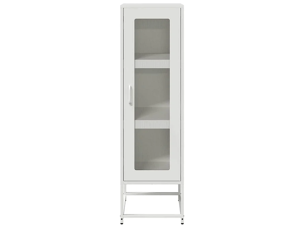 Aparador de acero laminado en frío blanco 36x39x123 cm