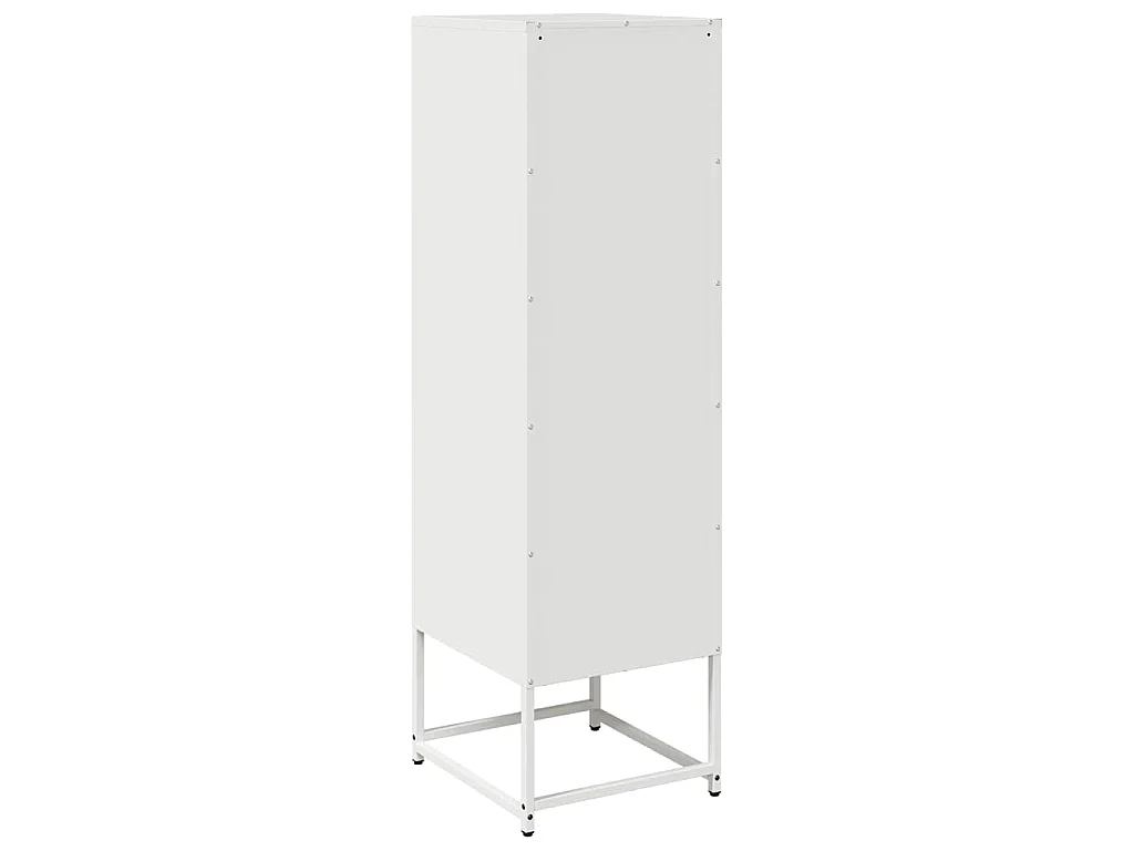 Aparador de acero laminado en frío blanco 36x39x123 cm