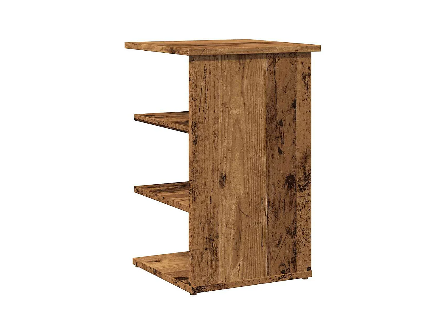 Buffet vieux bois 35x35x55 cm bois d'ingénierie
