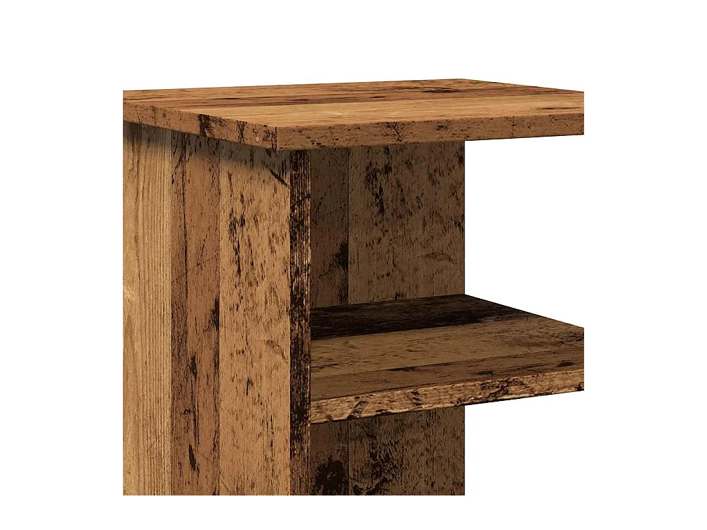 Buffet vieux bois 35x35x55 cm bois d'ingénierie