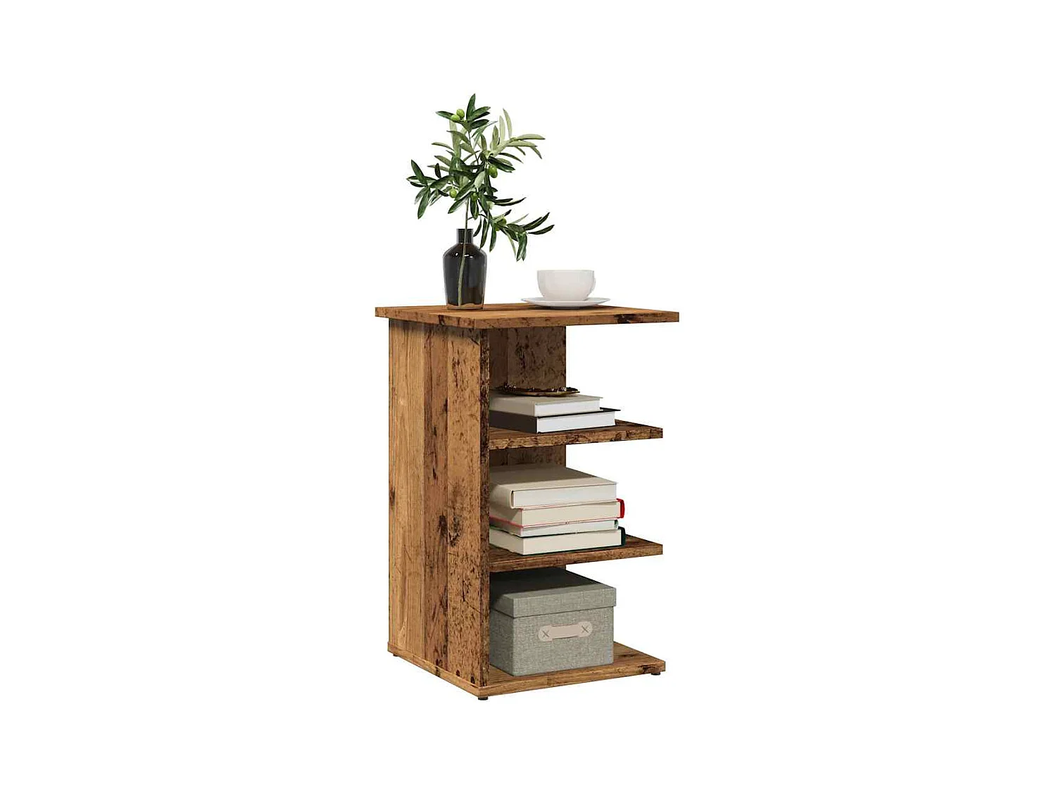 Buffet vieux bois 35x35x55 cm bois d'ingénierie