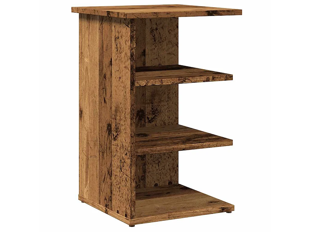 Buffet vieux bois 35x35x55 cm bois d'ingénierie