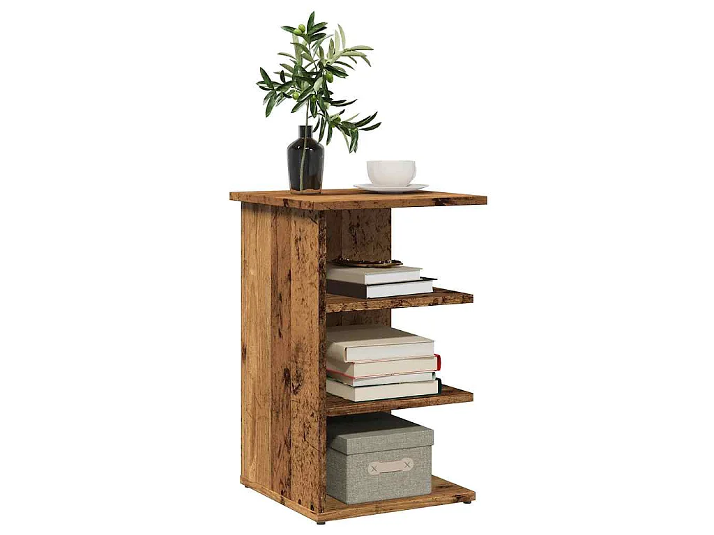 Buffet vieux bois 35x35x55 cm bois d'ingénierie