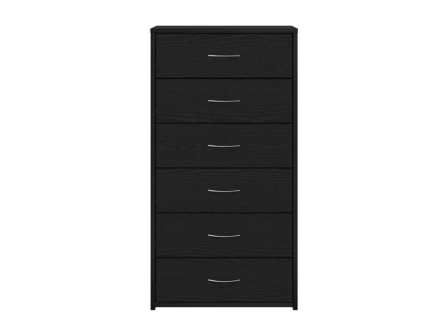 Buffet avec 6 tiroirs Chêne noir 50x34x96 cm Bois d'ingénierie