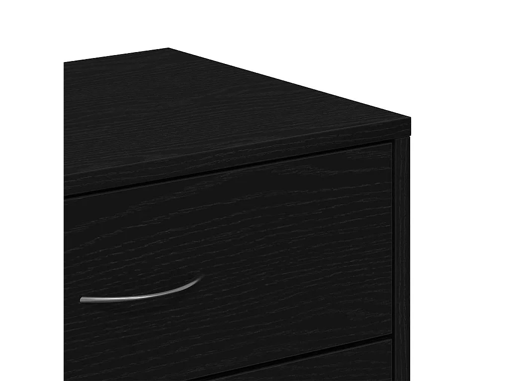 Buffet avec 6 tiroirs Chêne noir 50x34x96 cm Bois d'ingénierie