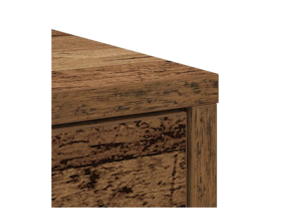 Buffet avec tiroirs et portes vieux bois 70,5x34x74,5 cm