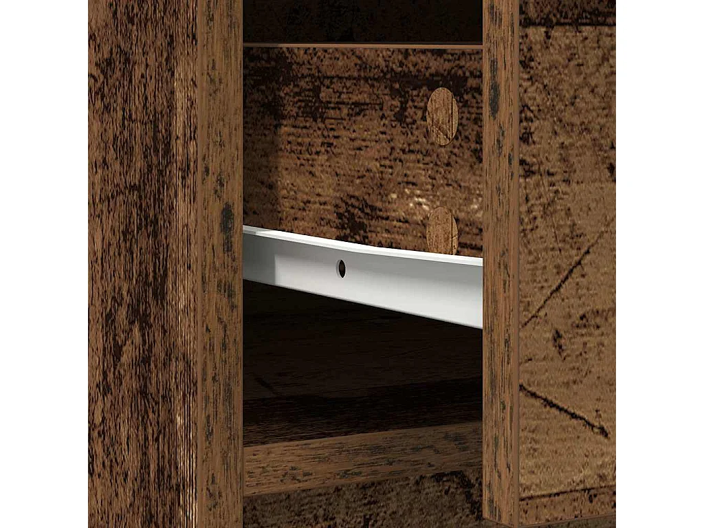 Aparador con cajones y puertas madera vieja 70,5x34x74,5 cm
