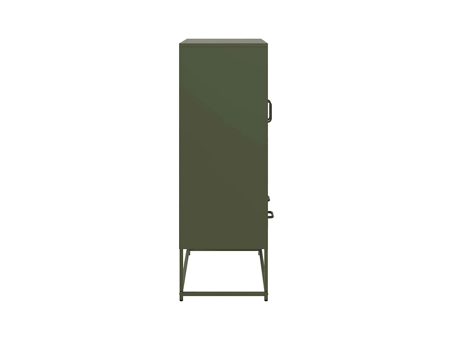 Buffet haut vert olive 68x39 x111,5 cm acier