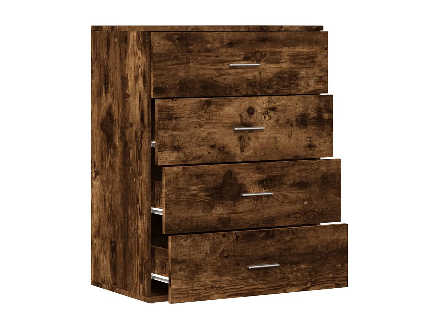 Buffet chêne fumé 60x39x80 cm bois d'ingénierie