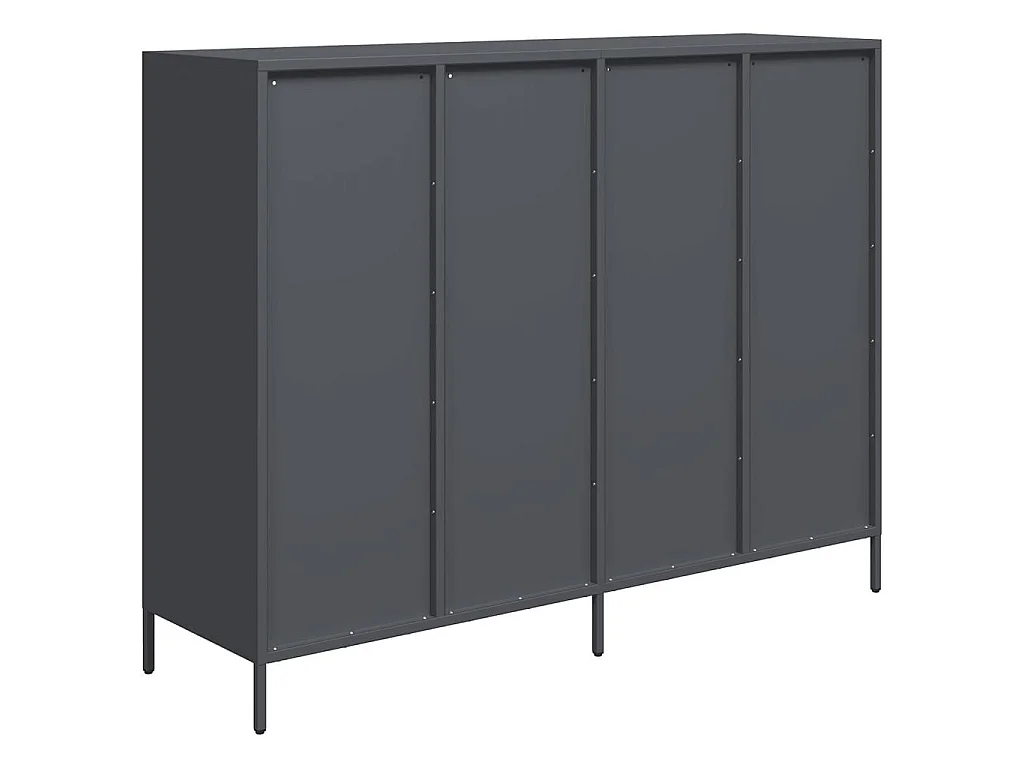 Aparador 135x39x103,5 cm aço laminado a frio antracite