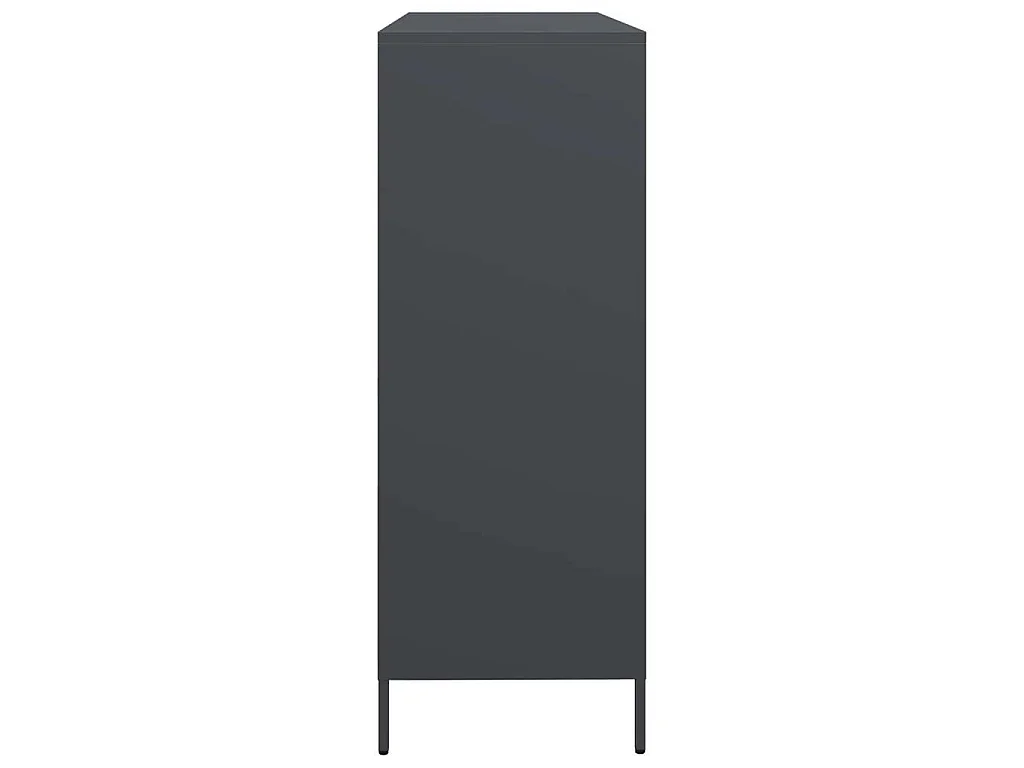 Aparador 135x39x103,5 cm aço laminado a frio antracite