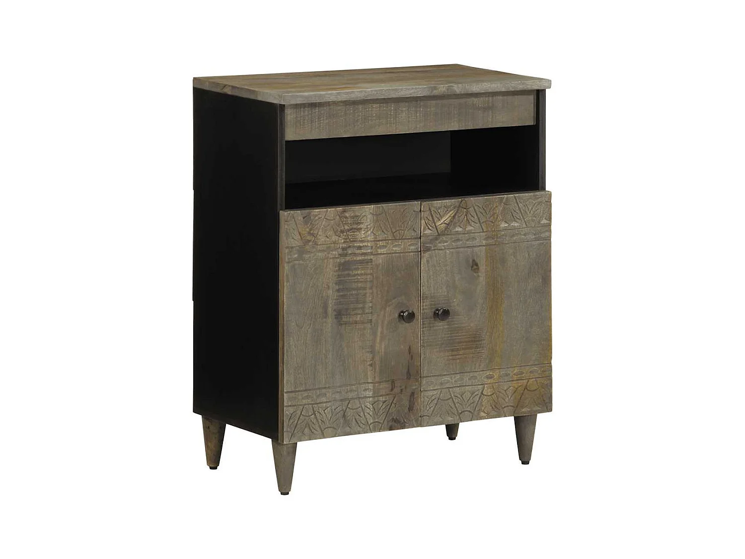 Dressoir 60x33x75 cm massief mangohout