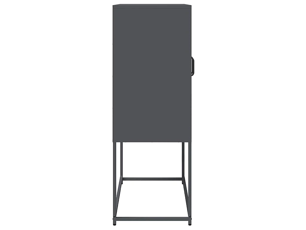 Credenza Antracite 68x39x107 cm Acciaio