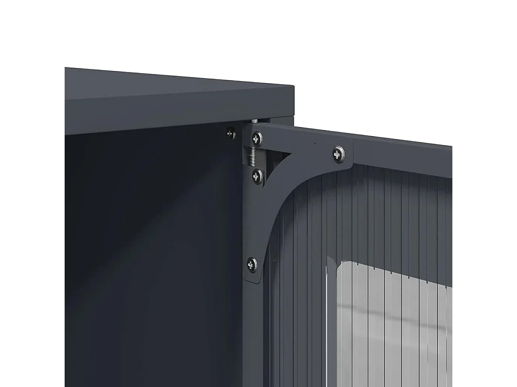 Credenza Antracite 68x39x107 cm Acciaio