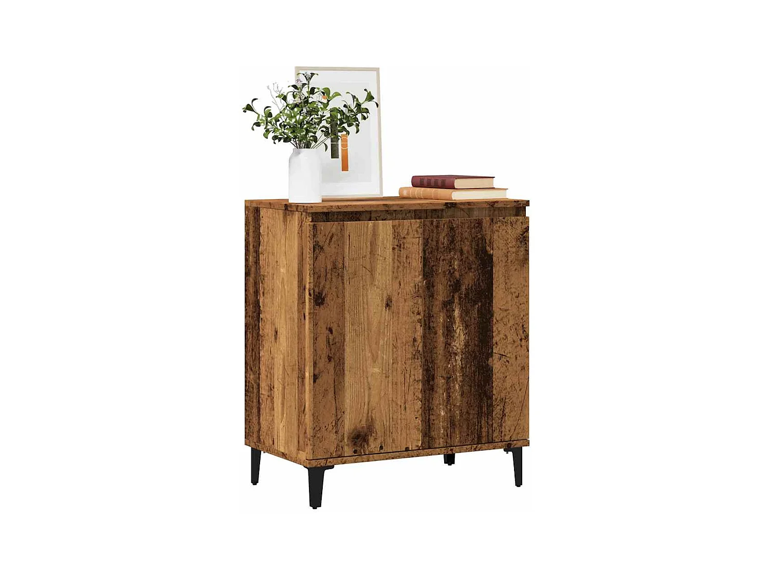Buffet vieux bois 60x35x70 cm bois d'ingénierie