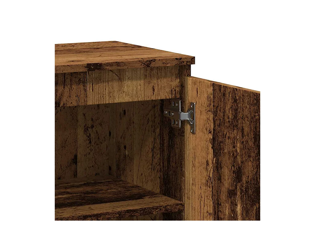 Buffet vieux bois 60x35x70 cm bois d'ingénierie