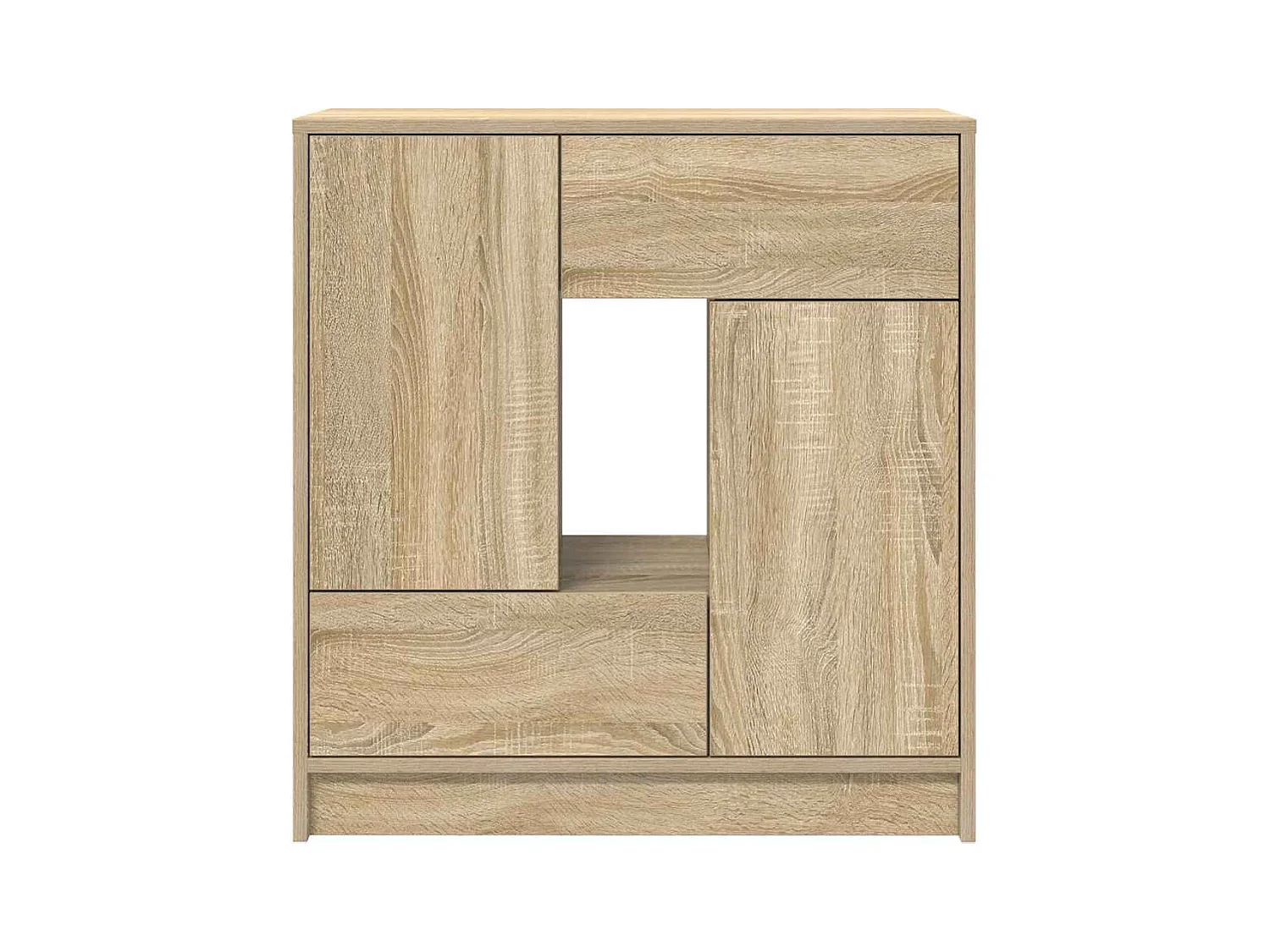 Buffet avec tiroirs et portes chêne sonoma 70,5x34x74,5 cm