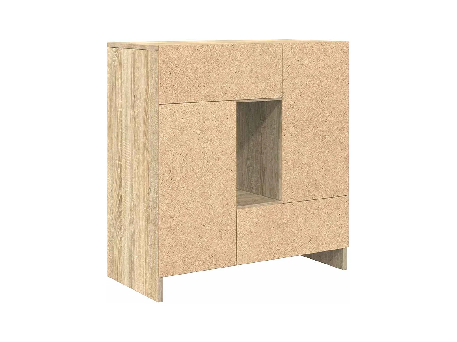 Buffet avec tiroirs et portes chêne sonoma 70,5x34x74,5 cm