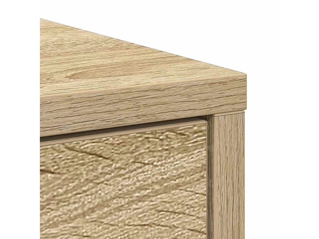 Dressoir met lades deuren 70,5x34x74,5 cm sonoma eikenkleurig