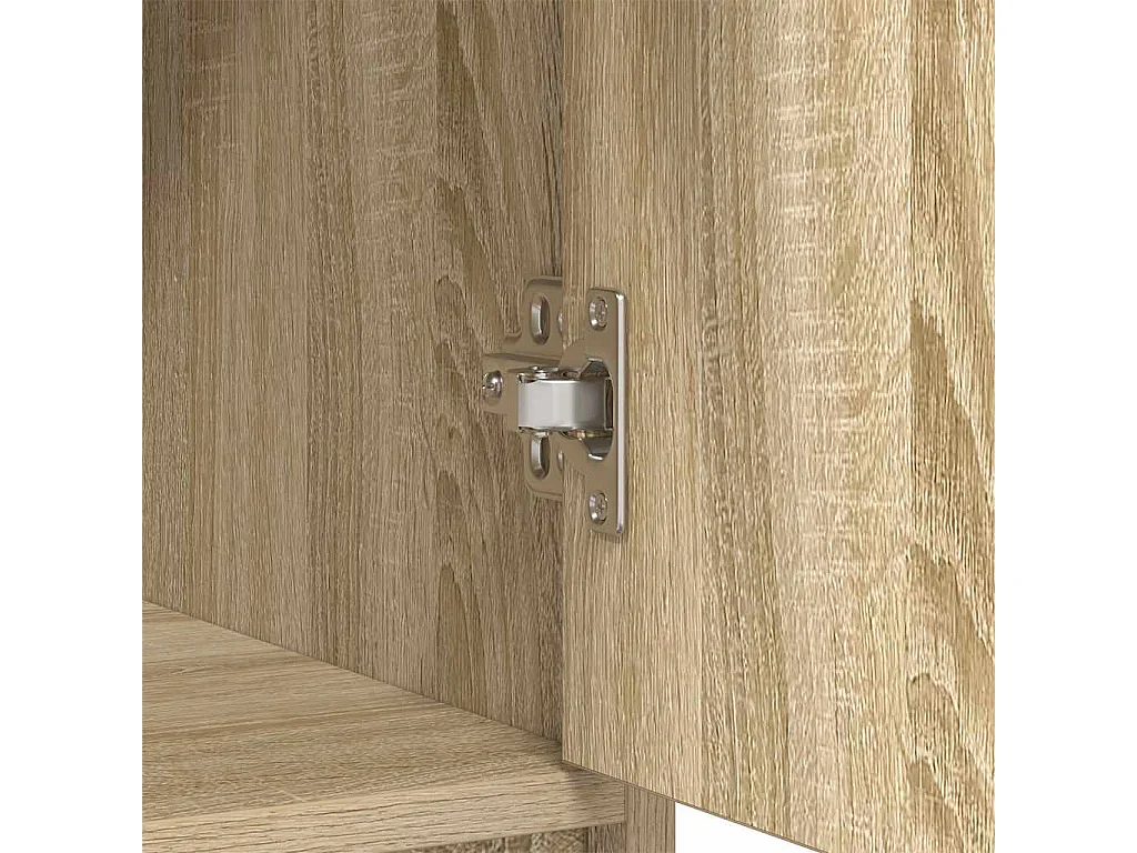 Dressoir met lades deuren 70,5x34x74,5 cm sonoma eikenkleurig
