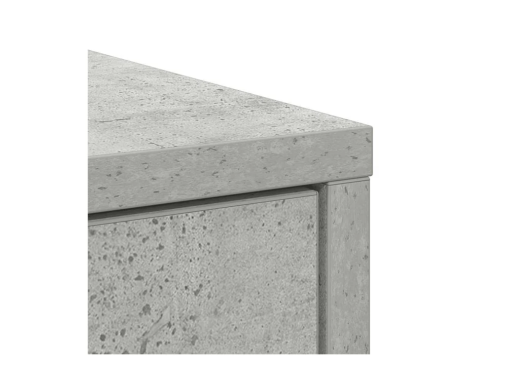 Buffet avec tiroirs et portes gris béton 70,5x34x74,5 cm