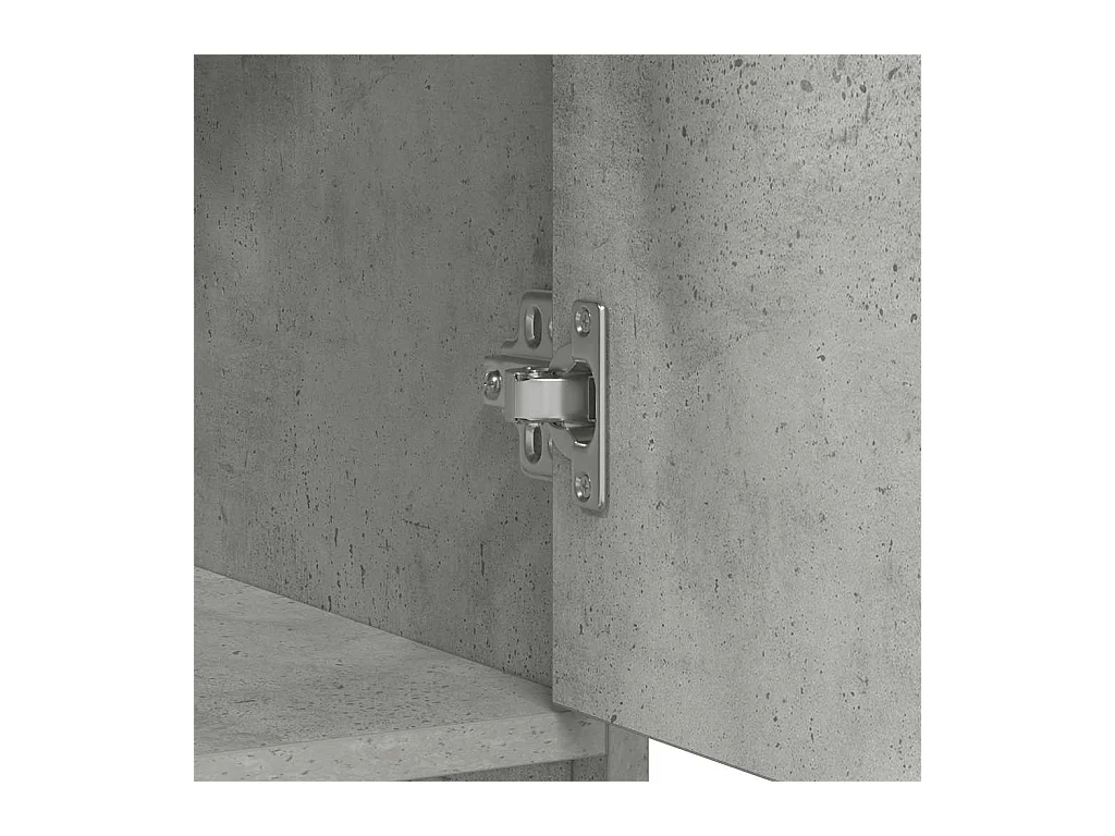 Buffet avec tiroirs et portes gris béton 70,5x34x74,5 cm