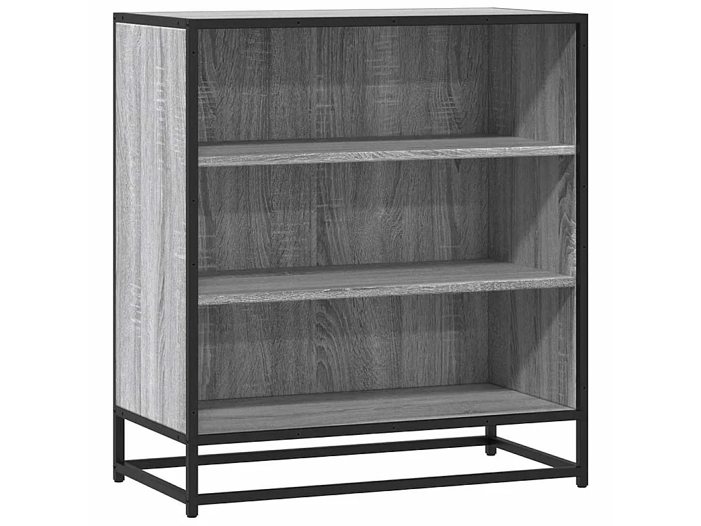 Buffet sonoma gris 68x35x76 cm bois d'ingénierie et métal