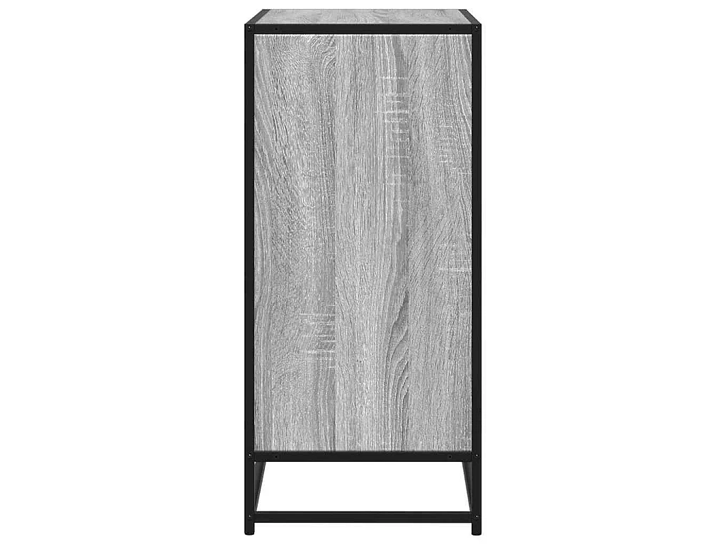 Buffet sonoma gris 68x35x76 cm bois d'ingénierie et métal