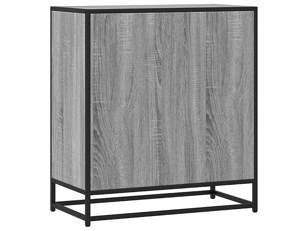 Buffet sonoma gris 68x35x76 cm bois d'ingénierie et métal
