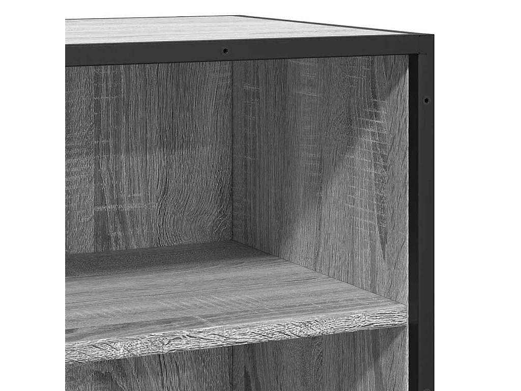 Buffet sonoma gris 68x35x76 cm bois d'ingénierie et métal