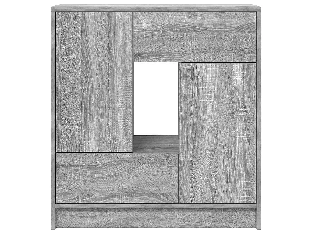 Buffet avec tiroirs et portes sonoma gris 70,5x34x74,5 cm