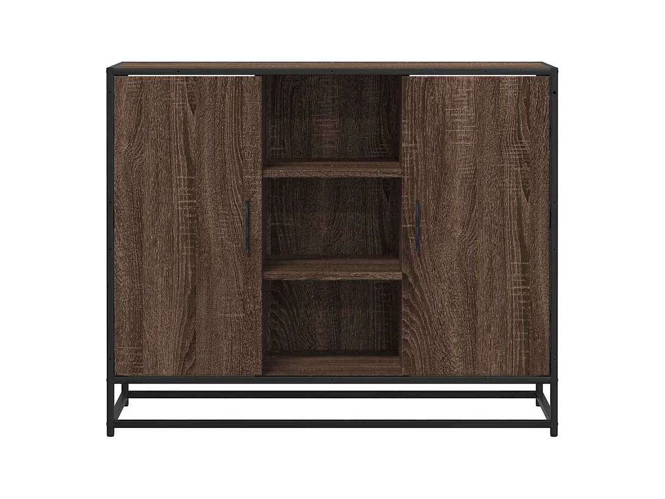 Buffet chêne marron 92x35x76 cm Bois d'ingénierie